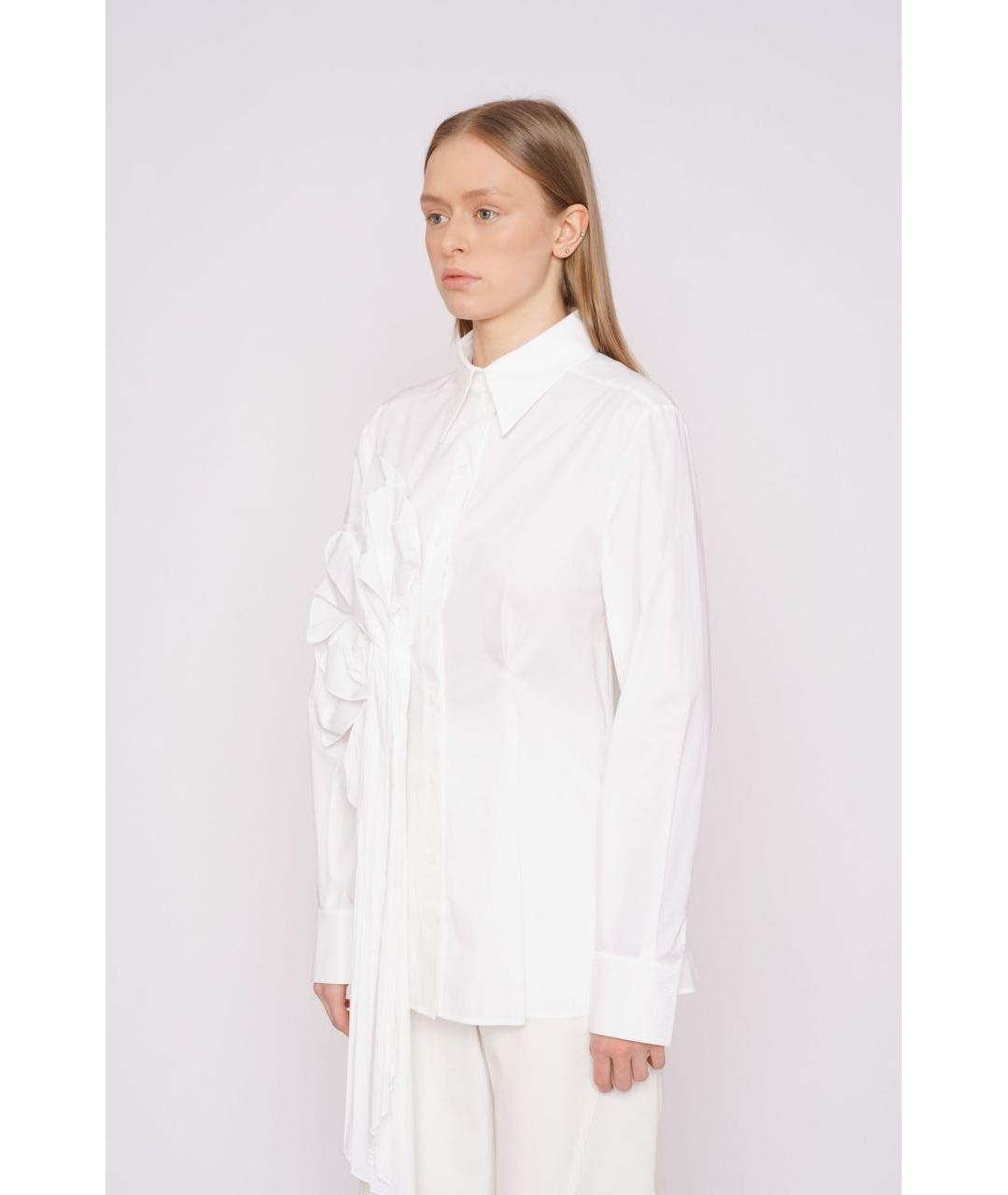 ALBERTA FERRETTI Белая хлопковая рубашка, фото 2