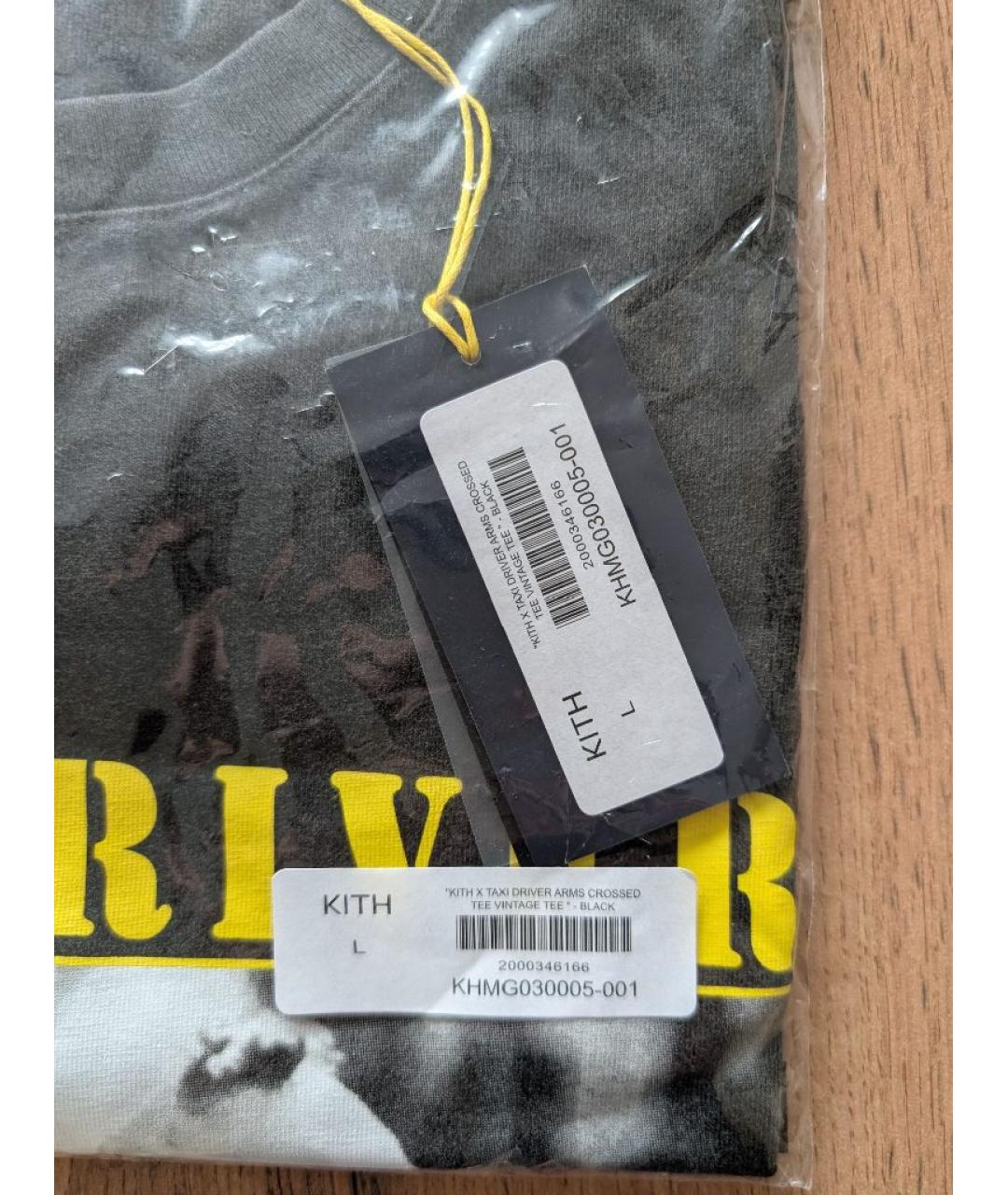 KITH Черная хлопковая футболка, фото 7