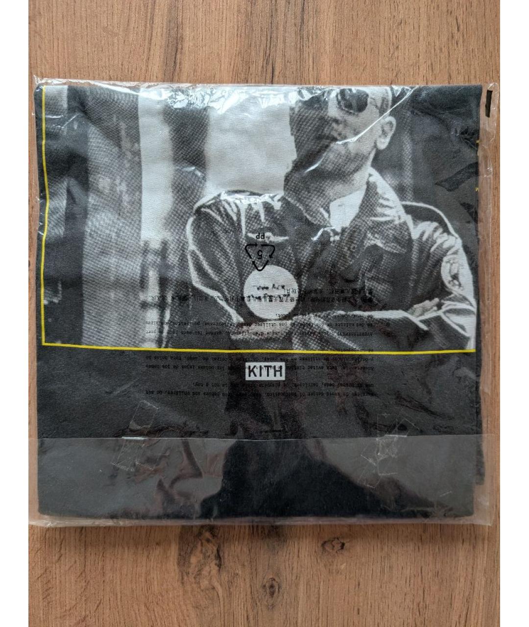 KITH Черная хлопковая футболка, фото 6