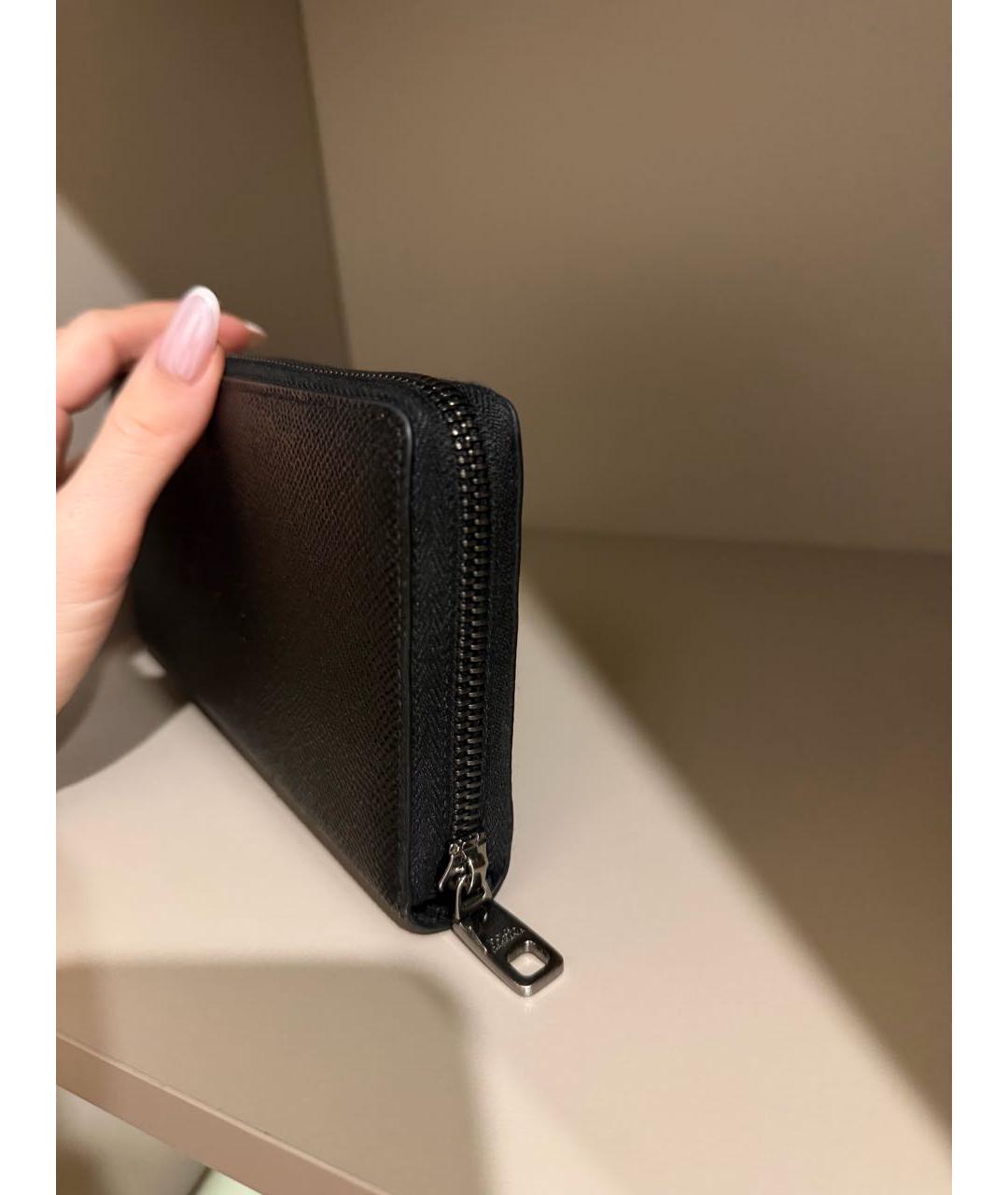 DOLCE&GABBANA Черный кожаный кошелек, фото 4