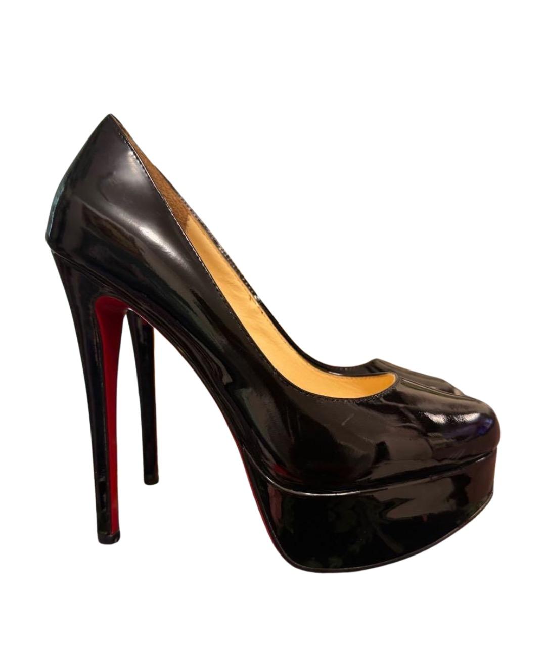 CHRISTIAN LOUBOUTIN Черные туфли из лакированной кожи, фото 1
