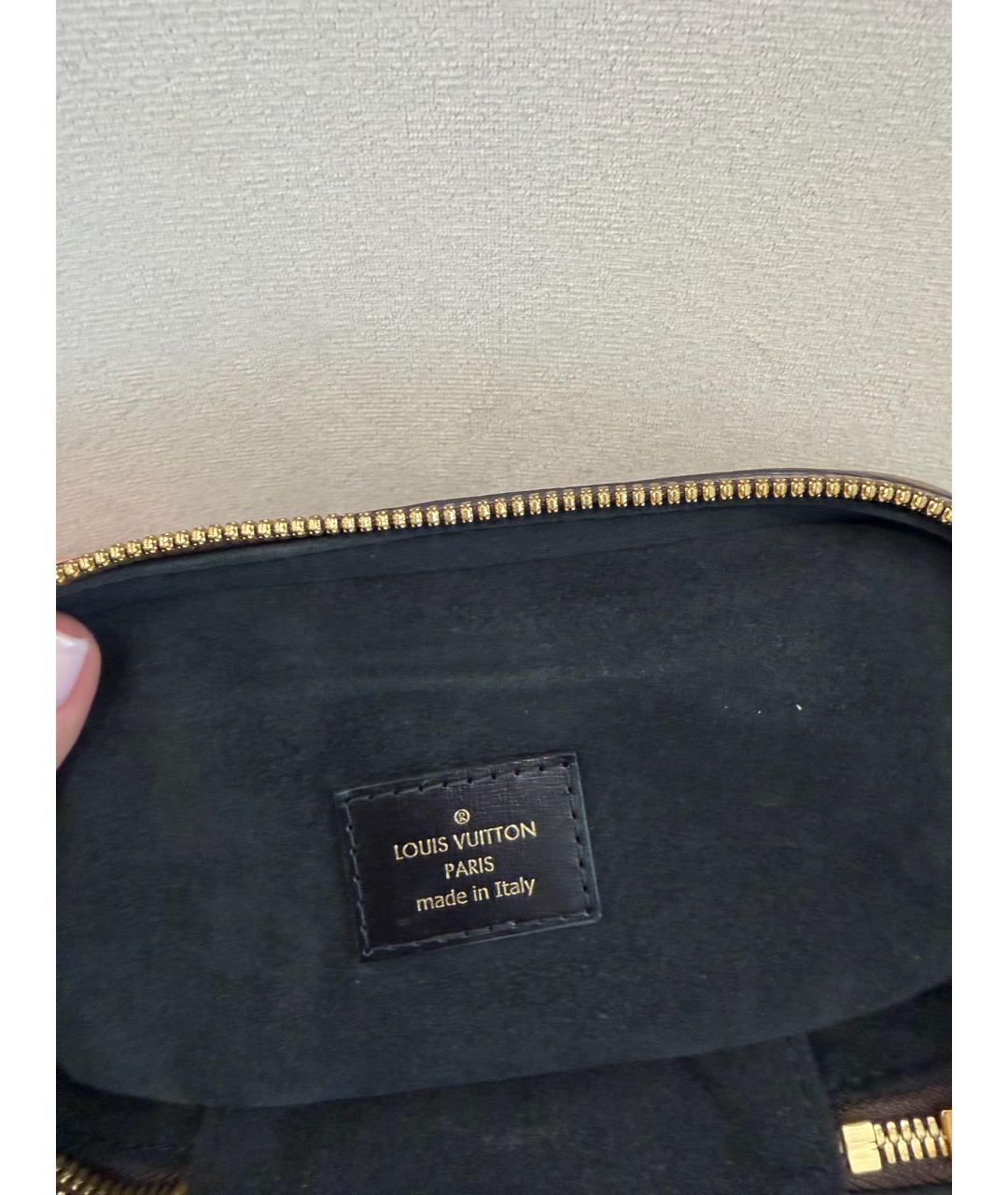 LOUIS VUITTON Коричневая канва сумка через плечо, фото 4