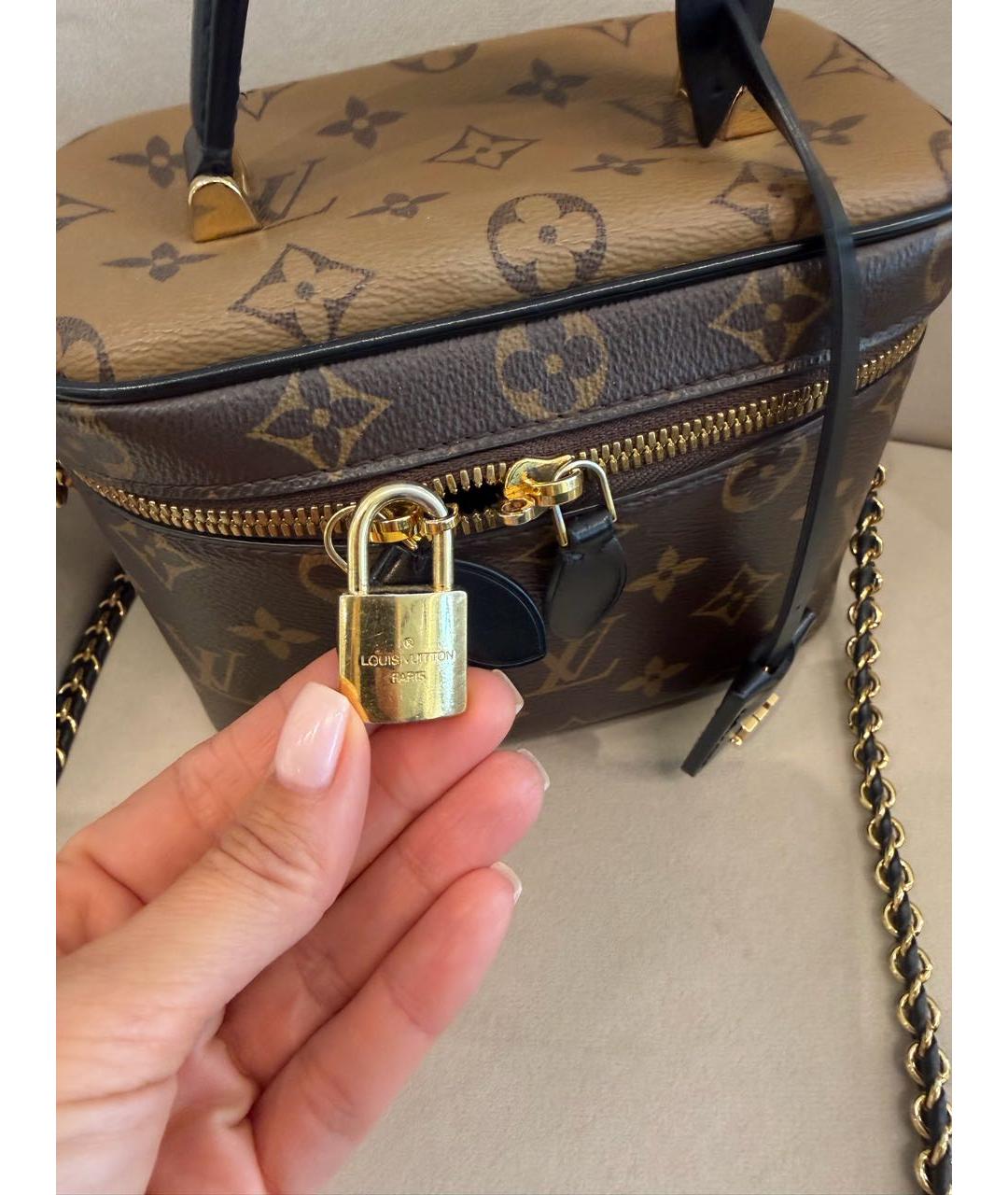 LOUIS VUITTON Коричневая канва сумка через плечо, фото 2