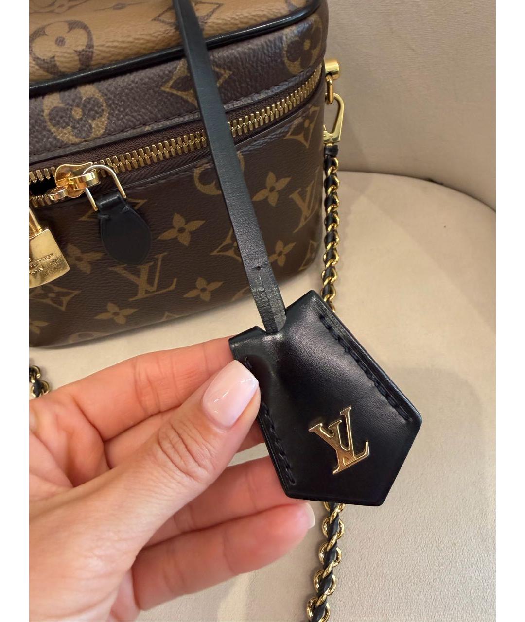 LOUIS VUITTON Коричневая канва сумка через плечо, фото 3