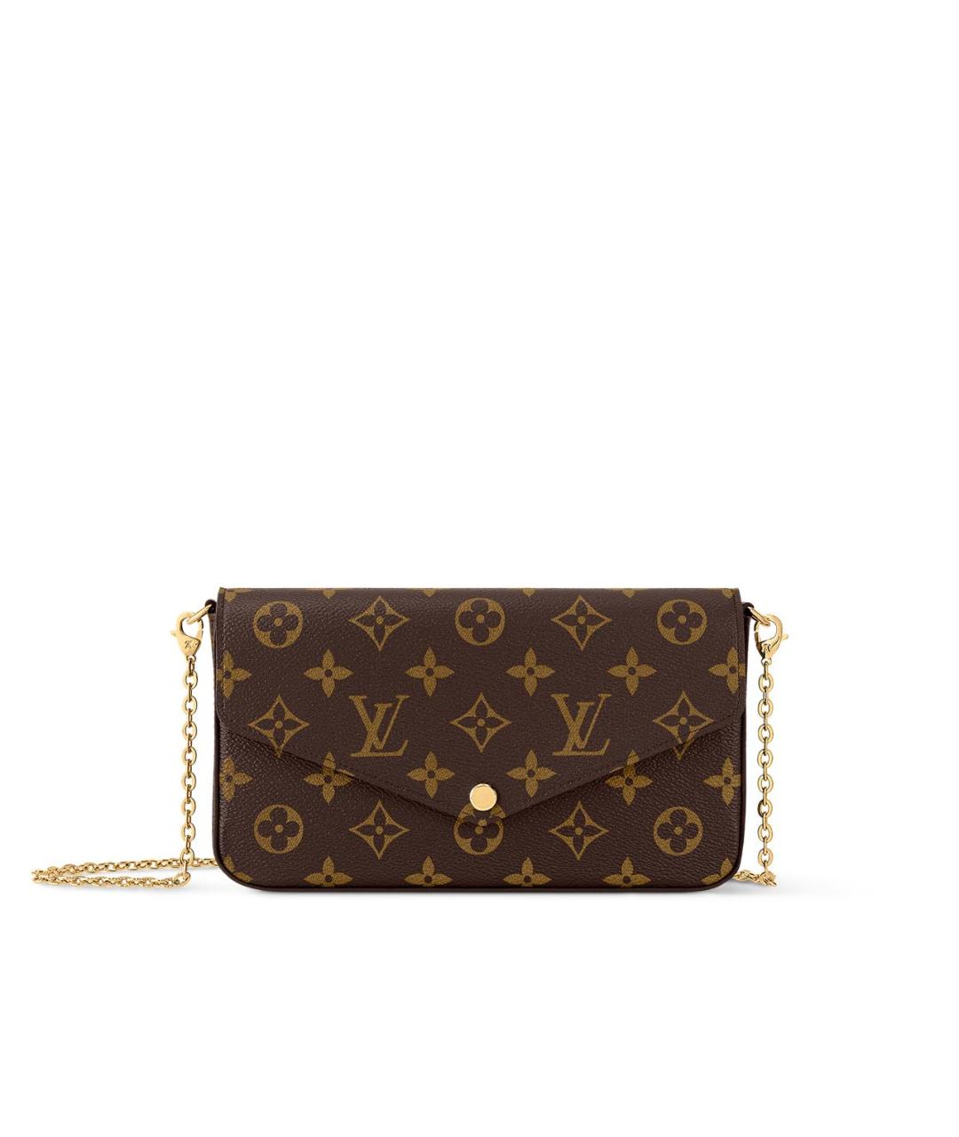 LOUIS VUITTON Коричневая канва сумка через плечо, фото 9