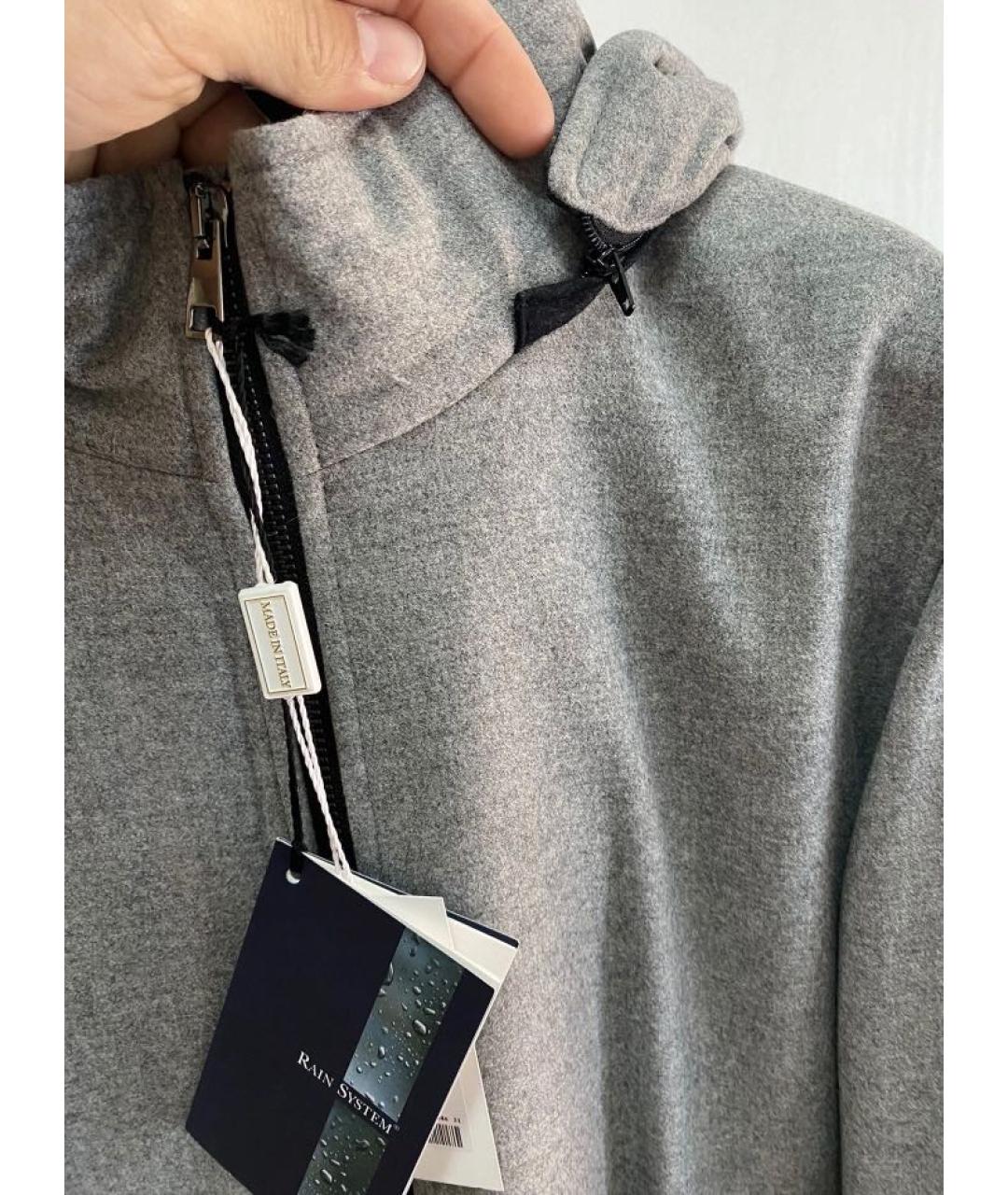 WOOLRICH Серая шерстяная куртка, фото 5