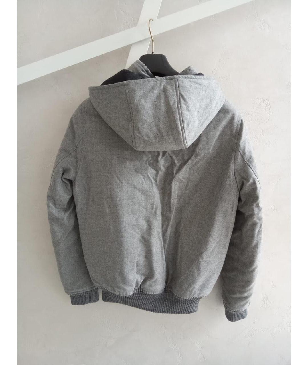 WOOLRICH Серая шерстяная куртка, фото 2