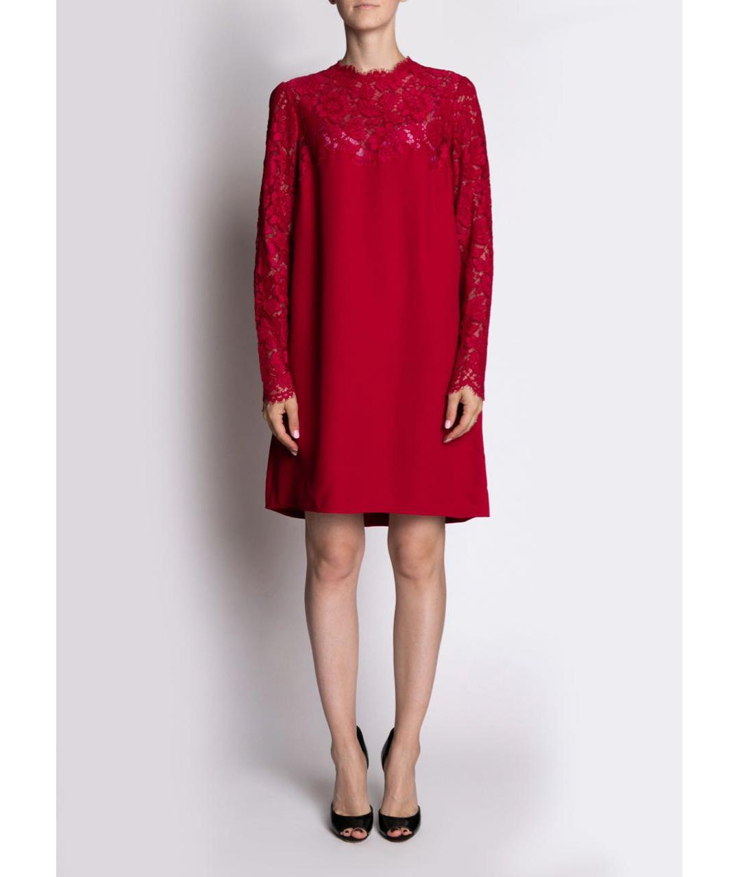 VALENTINO Бордовое вечернее платье, фото 4