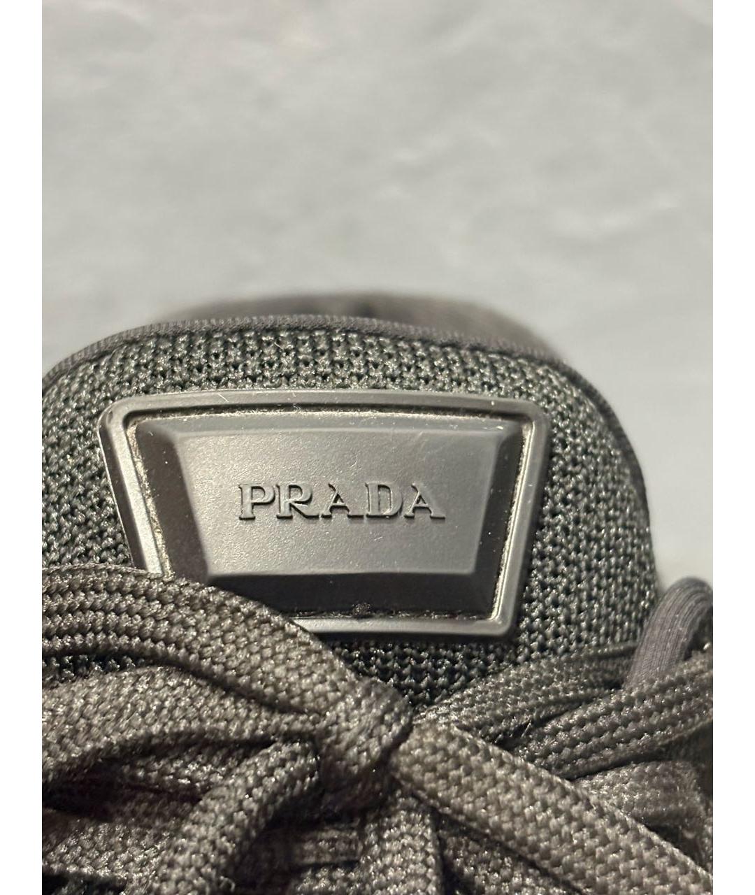 PRADA Черные высокие кроссовки / кеды, фото 6