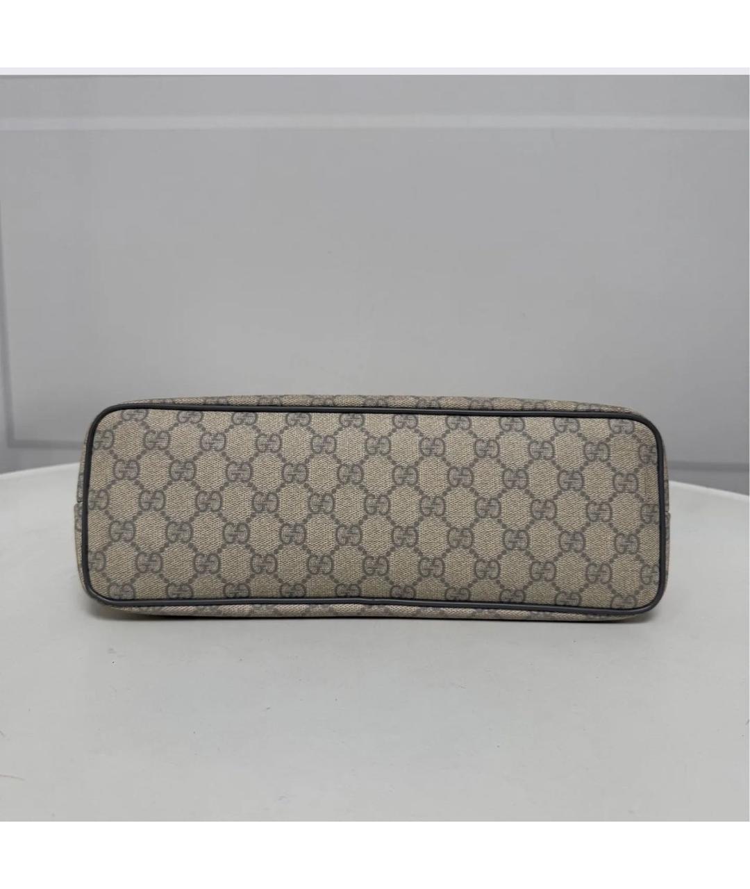 GUCCI Бежевая канва сумка тоут, фото 4