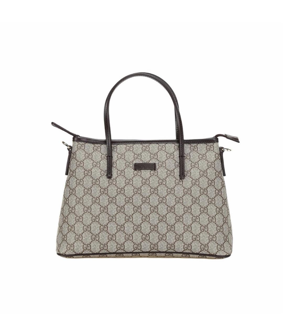 GUCCI Бежевая канва сумка тоут, фото 9