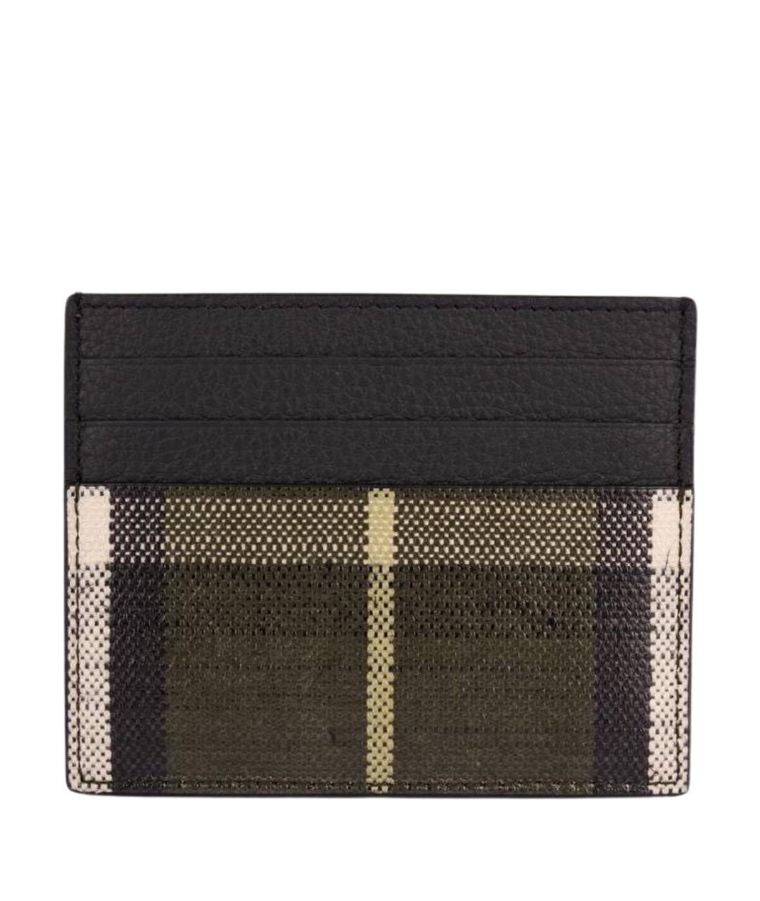 BURBERRY Бежевый кожаный кардхолдер, фото 1