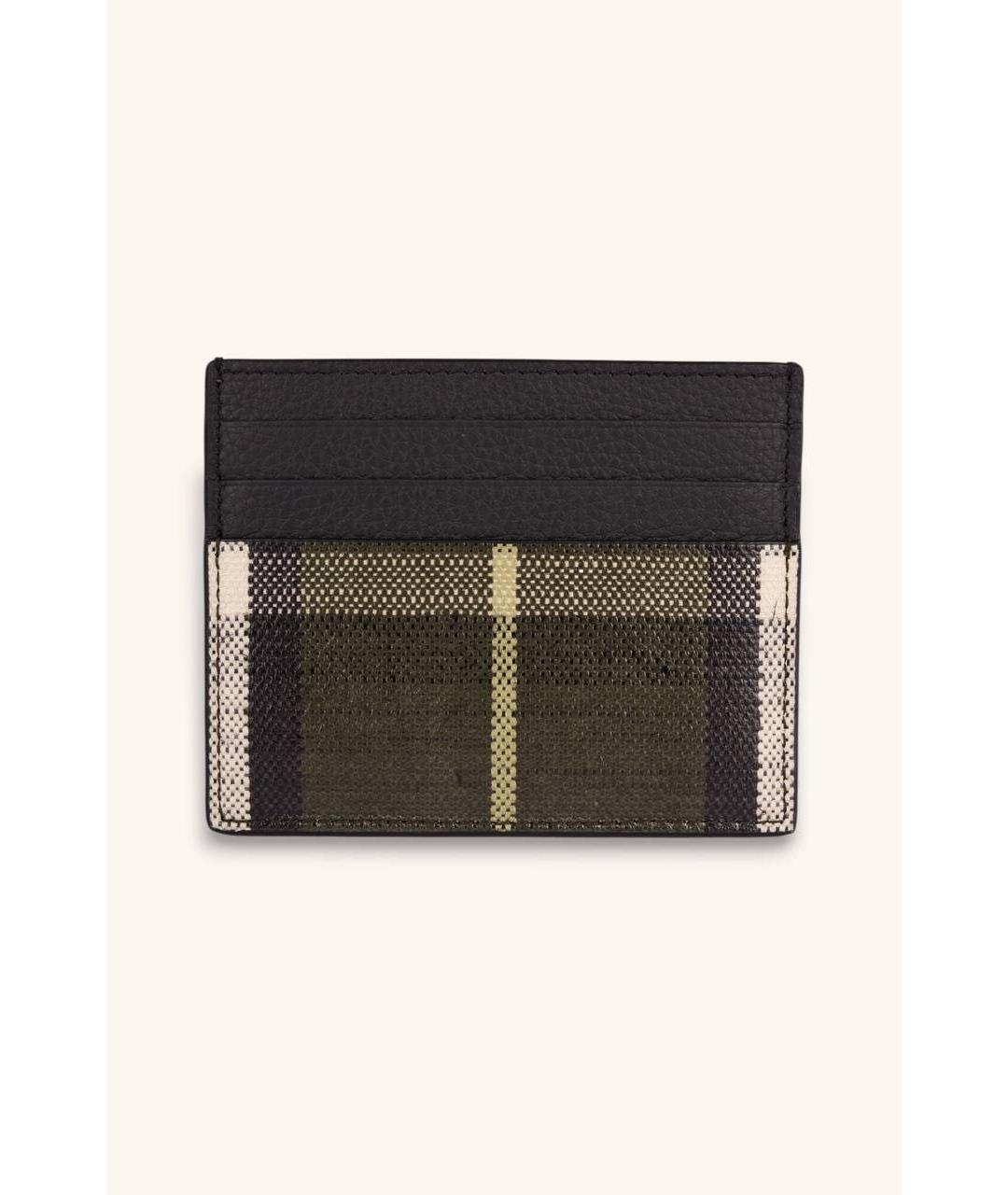 BURBERRY Бежевый кожаный кардхолдер, фото 4