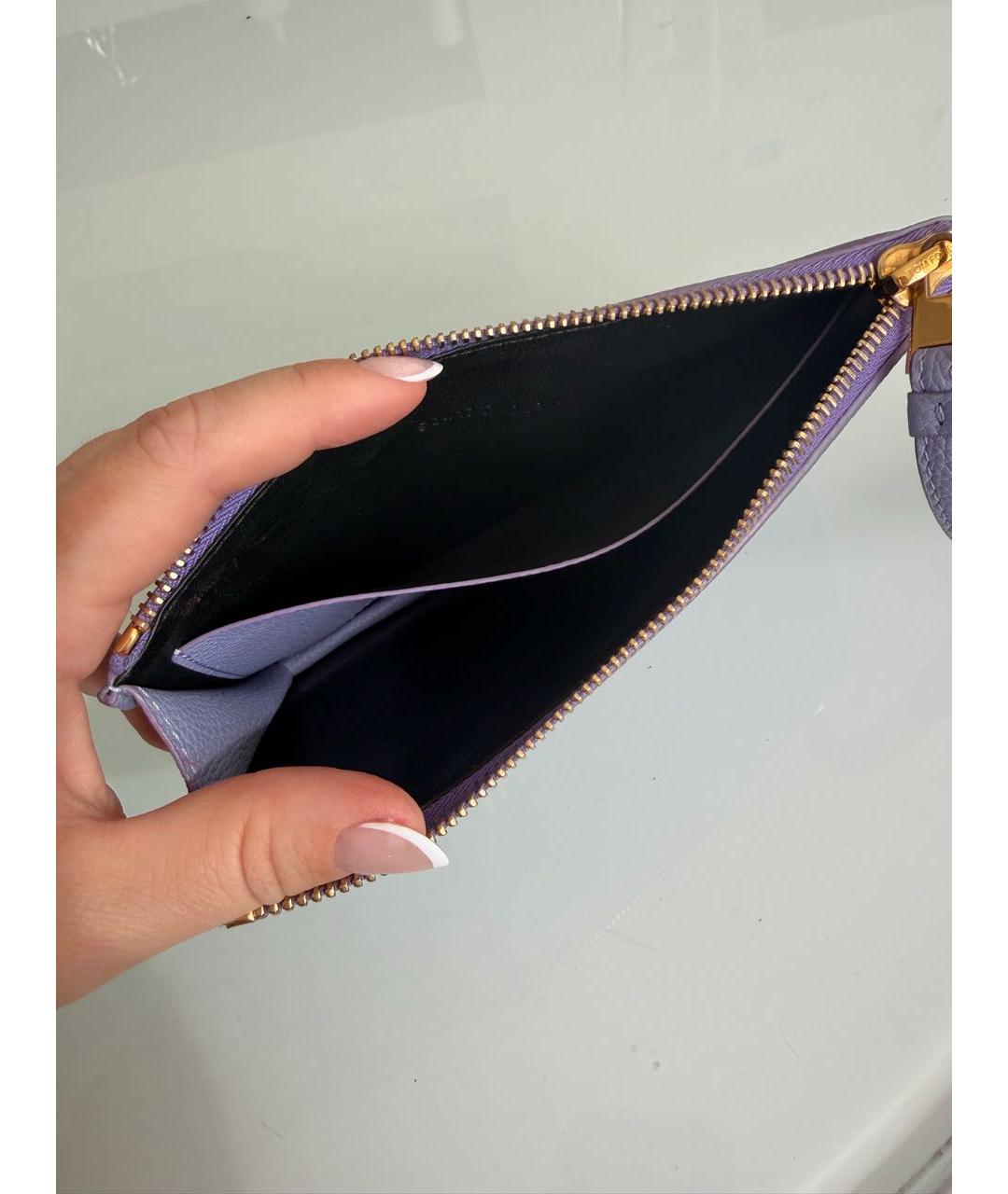 TOM FORD Фиолетовый кожаный кошелек, фото 7