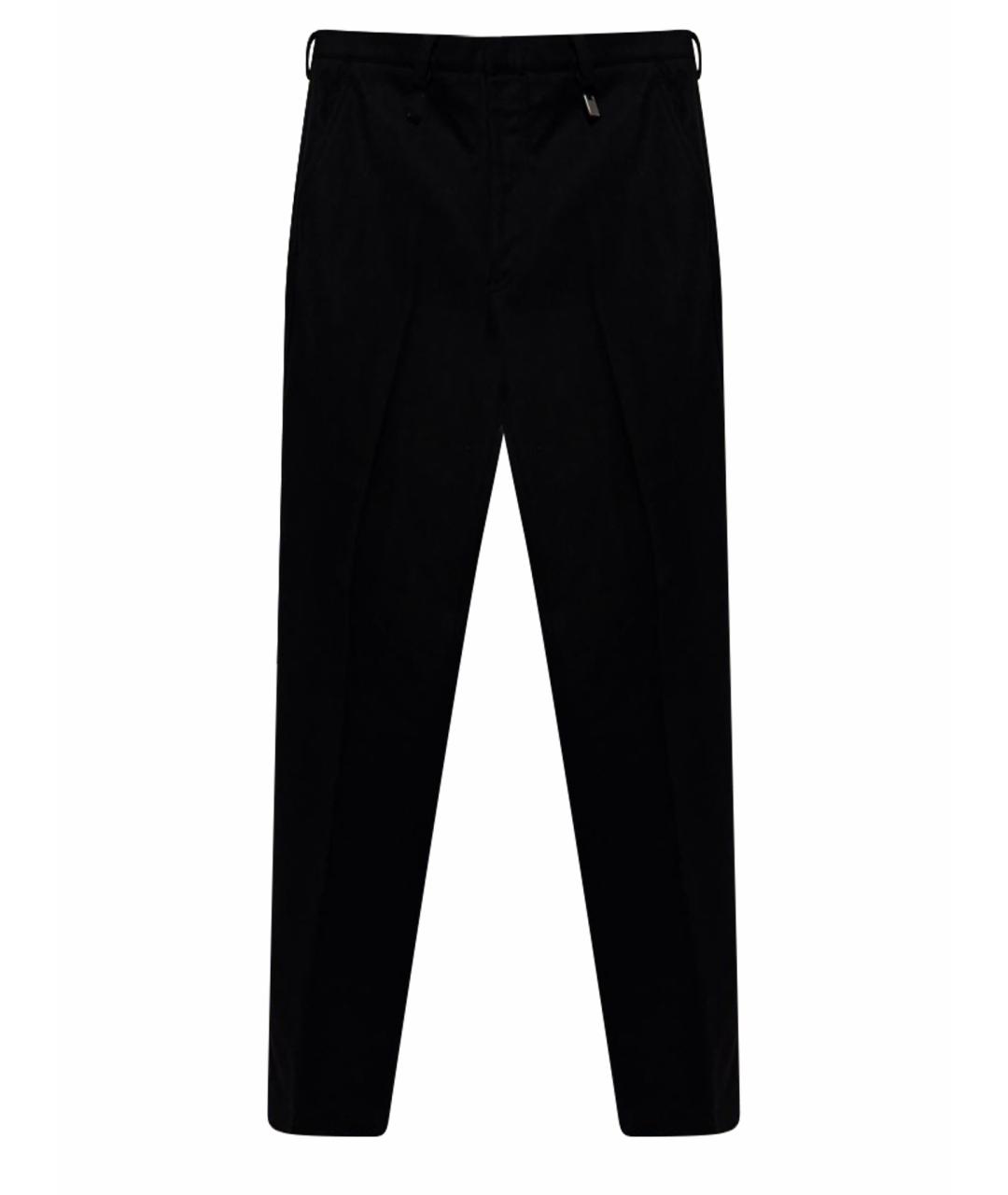 PRADA Черные шерстяные классические брюки, фото 1