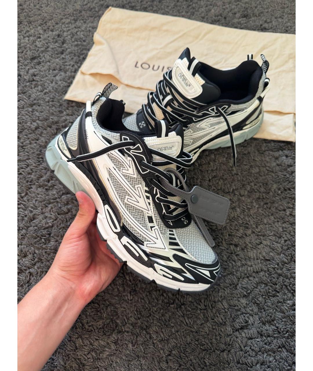 OFF-WHITE Мульти синтетические низкие кроссовки / кеды, фото 5