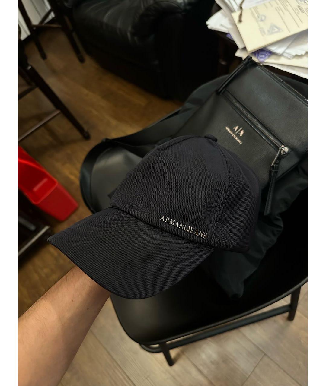 ARMANI JEANS Черная кепка/бейсболка, фото 7