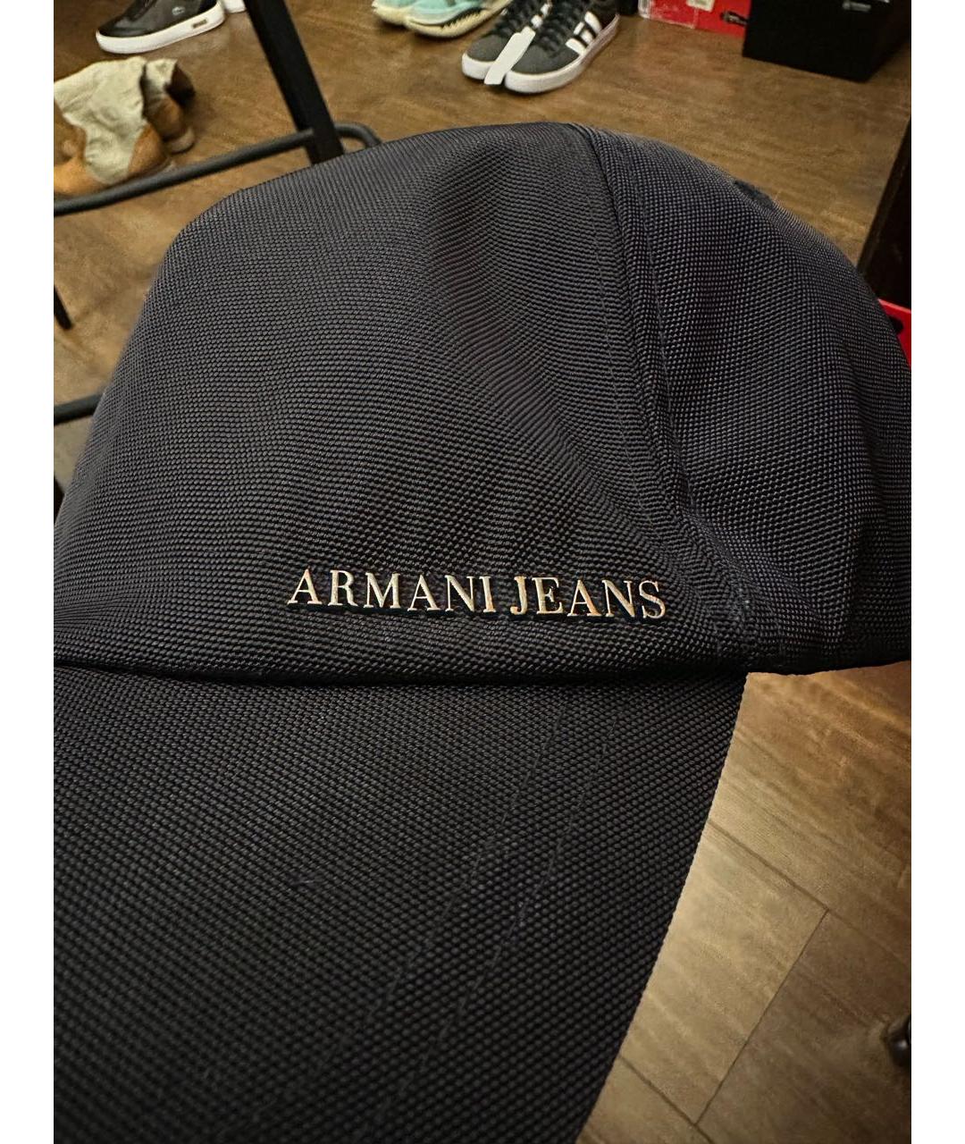 ARMANI JEANS Черная кепка/бейсболка, фото 2
