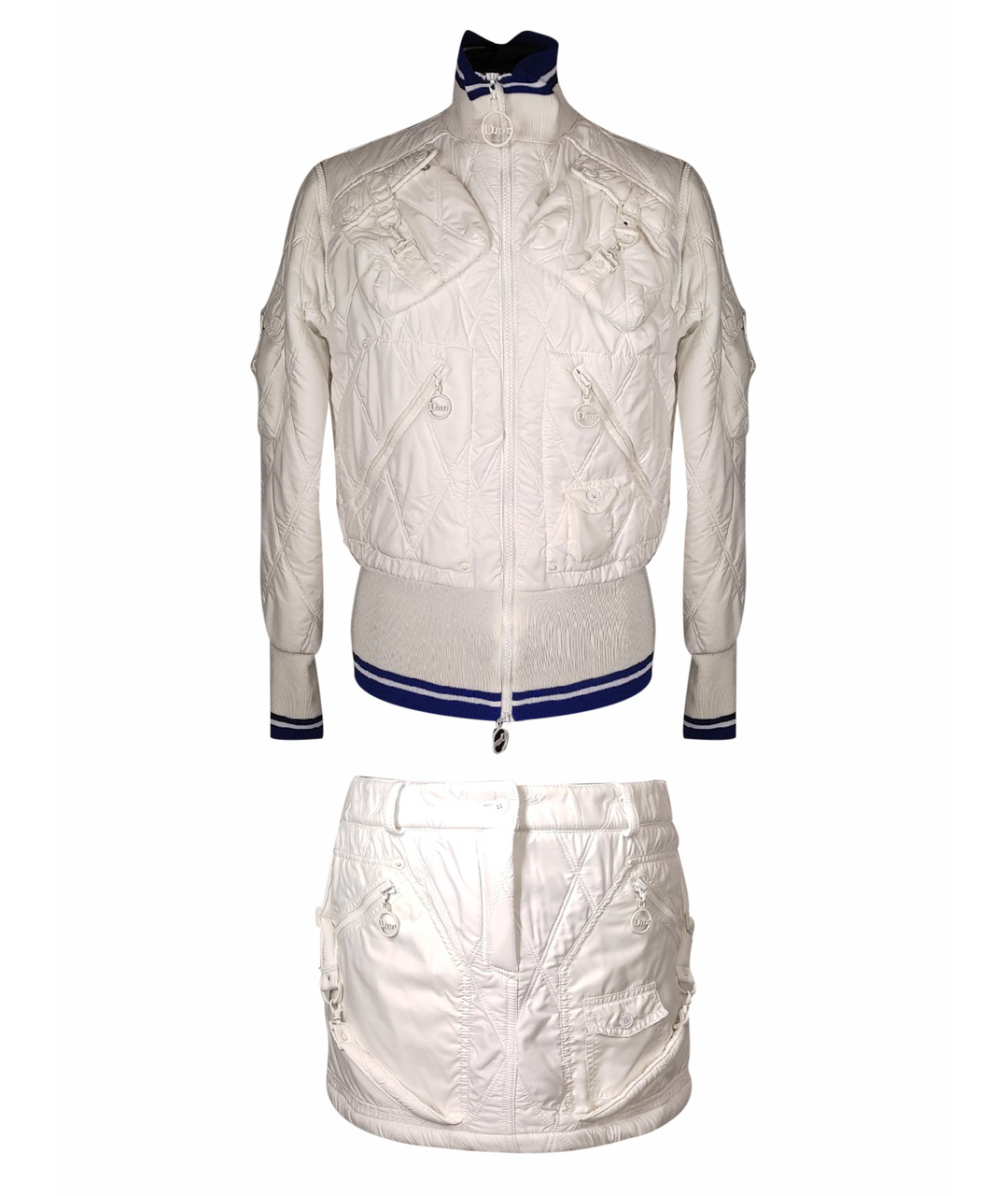 CHRISTIAN DIOR PRE-OWNED Белый полиэстеровый костюм с юбками, фото 1