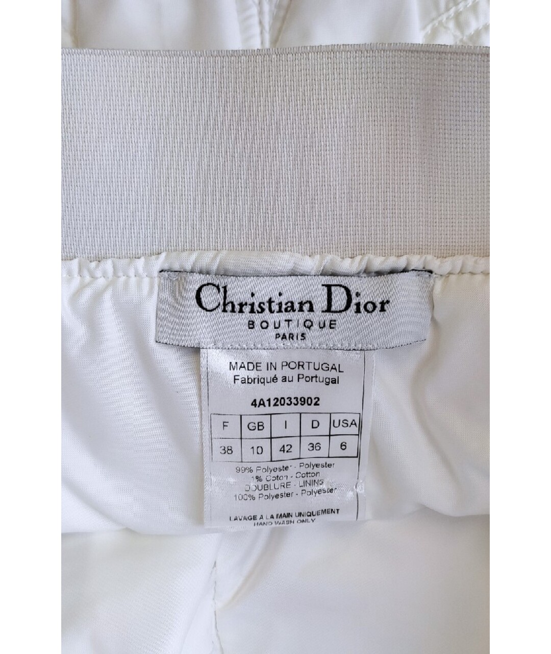 CHRISTIAN DIOR PRE-OWNED Белый полиэстеровый костюм с юбками, фото 5