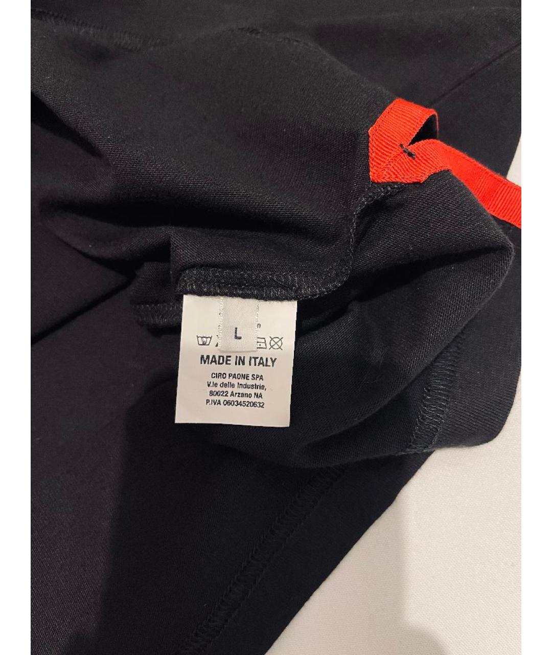 KITON Черная хлопковая футболка, фото 3