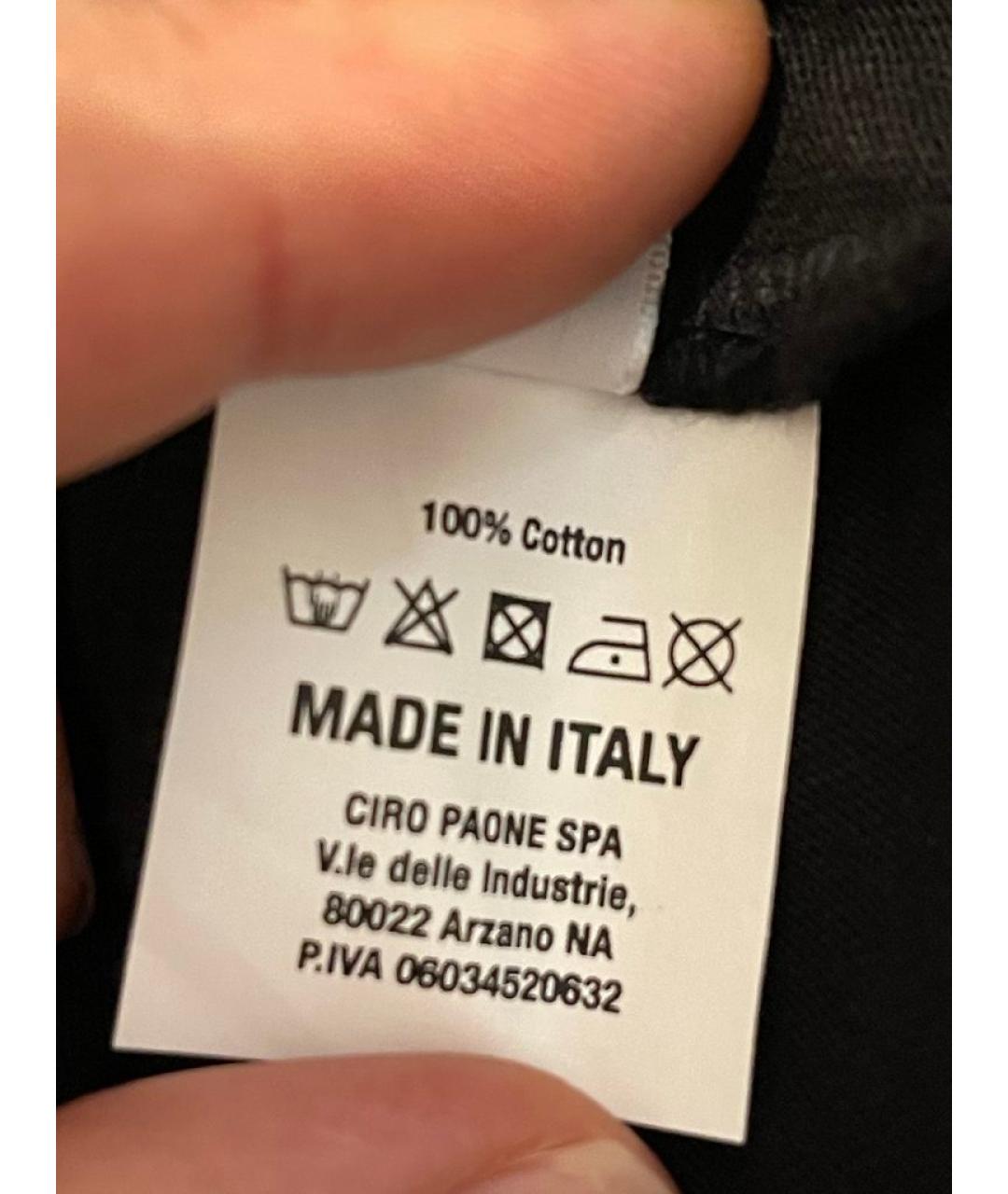 KITON Черная хлопковая футболка, фото 4