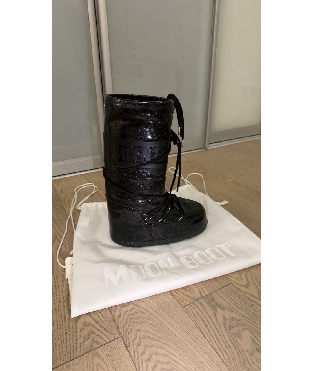 MOON BOOT Черные сапоги, фото 7