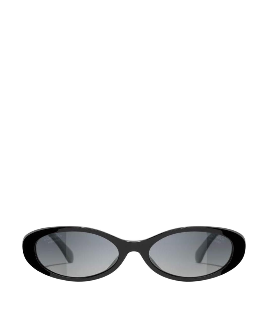 CHANEL Золотые металлические солнцезащитные очки, фото 1