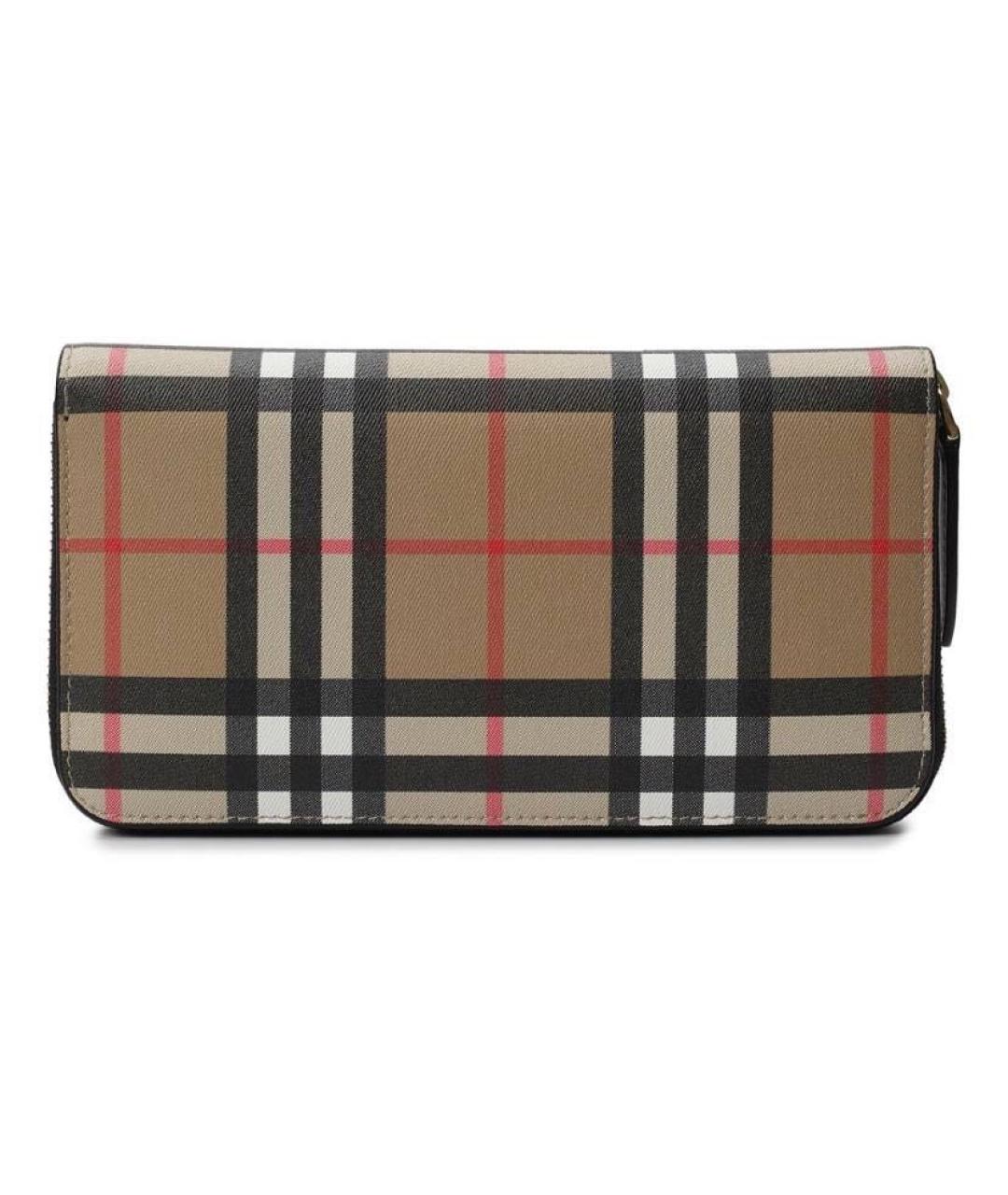 BURBERRY Бежевый кожаный кошелек, фото 2