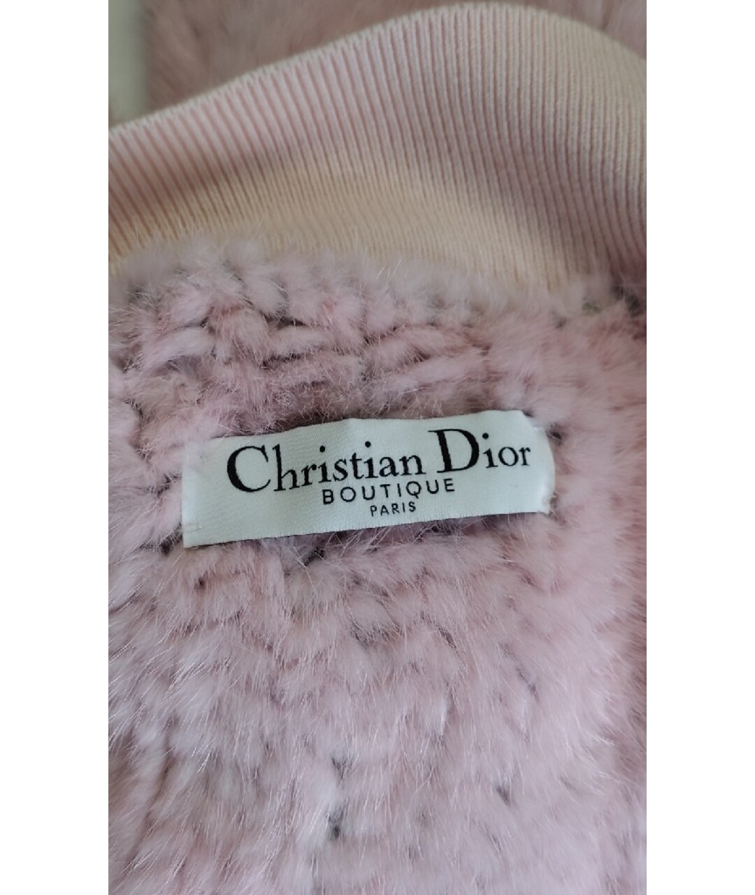 CHRISTIAN DIOR PRE-OWNED Розовая меховая шуба, фото 4