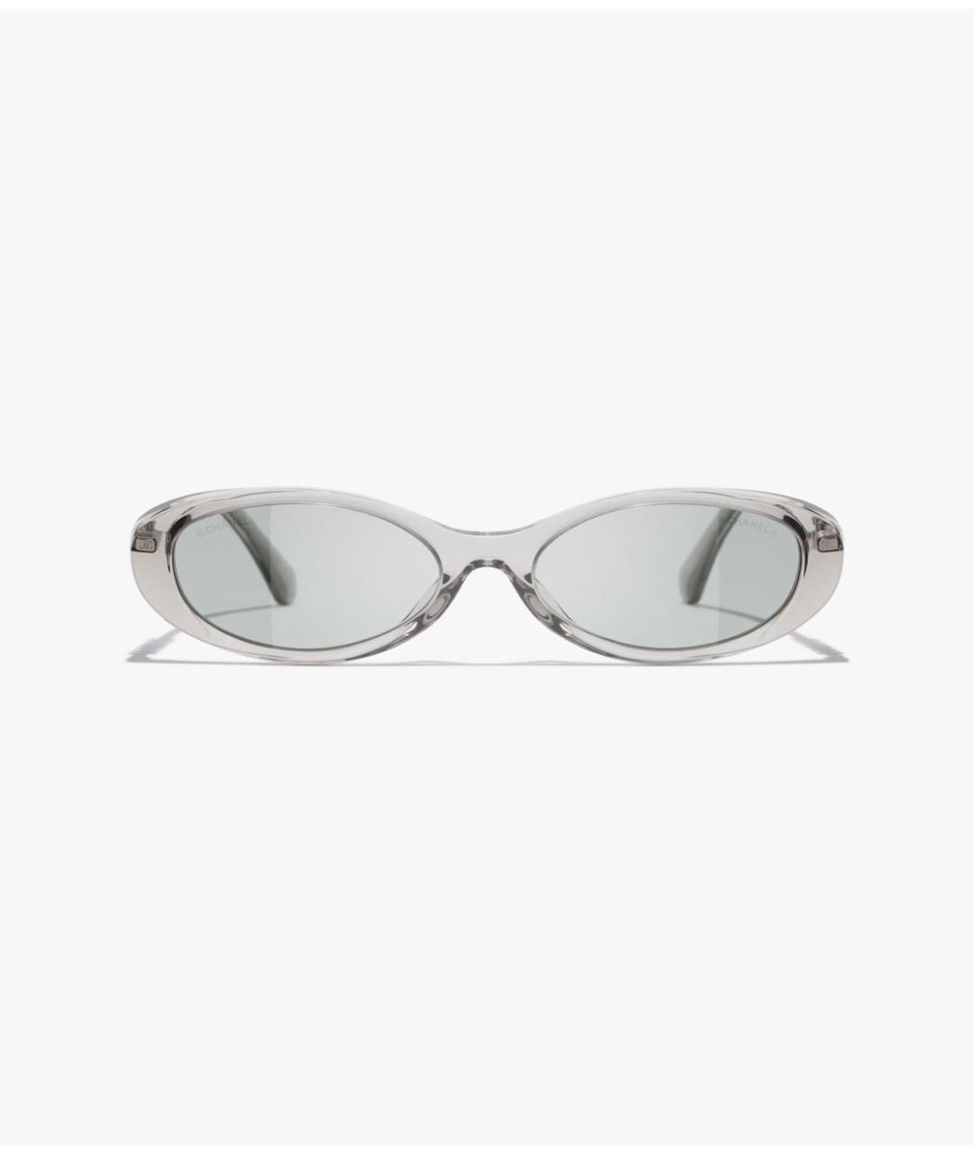 CHANEL Серые металлические солнцезащитные очки, фото 4