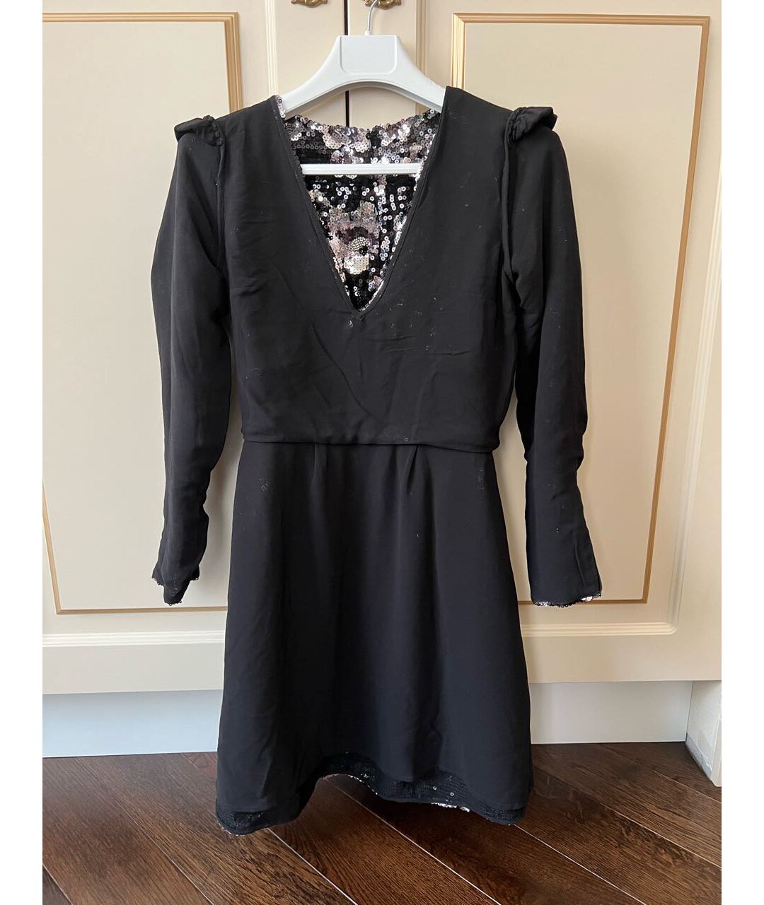 MICHAEL KORS Черное полиэстеровое коктейльное платье, фото 6