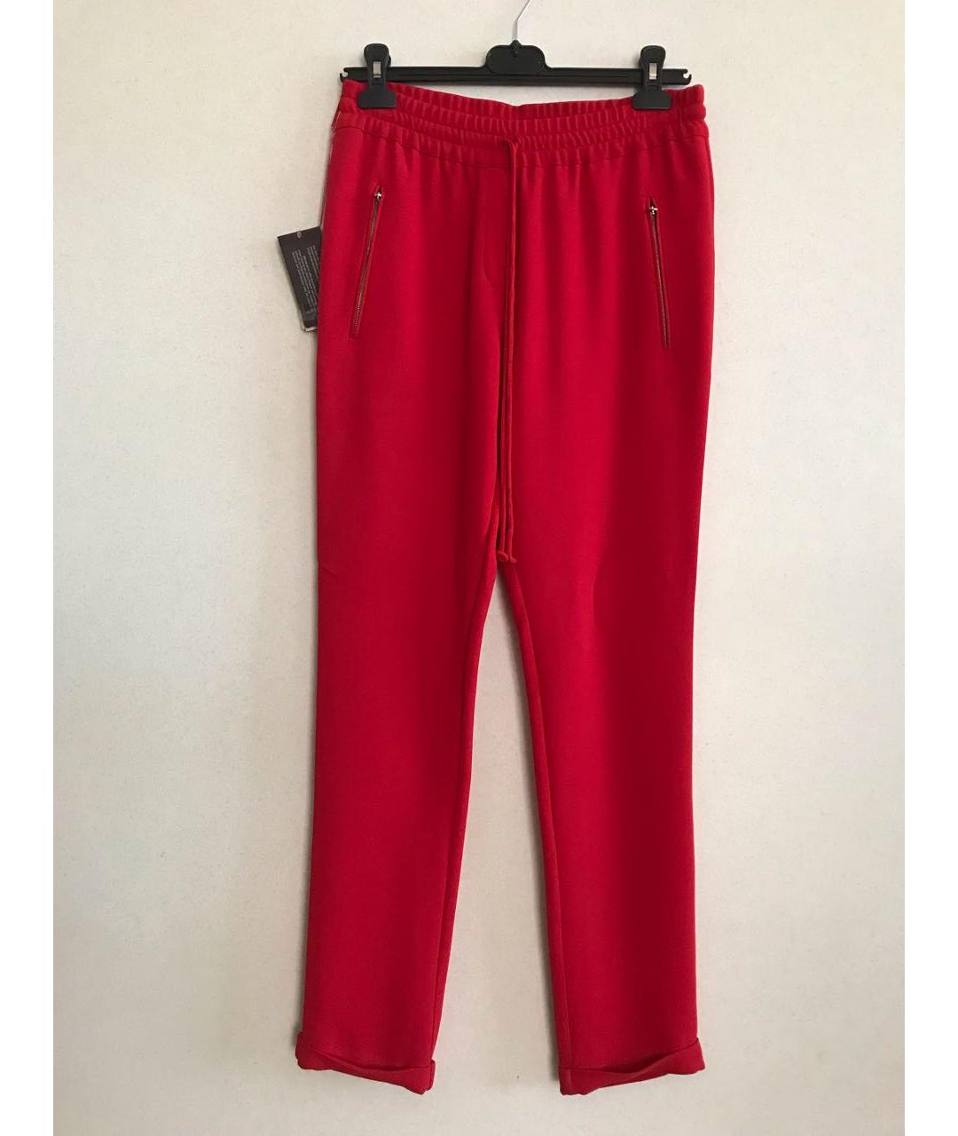 STELLA MCCARTNEY Красные прямые брюки, фото 7