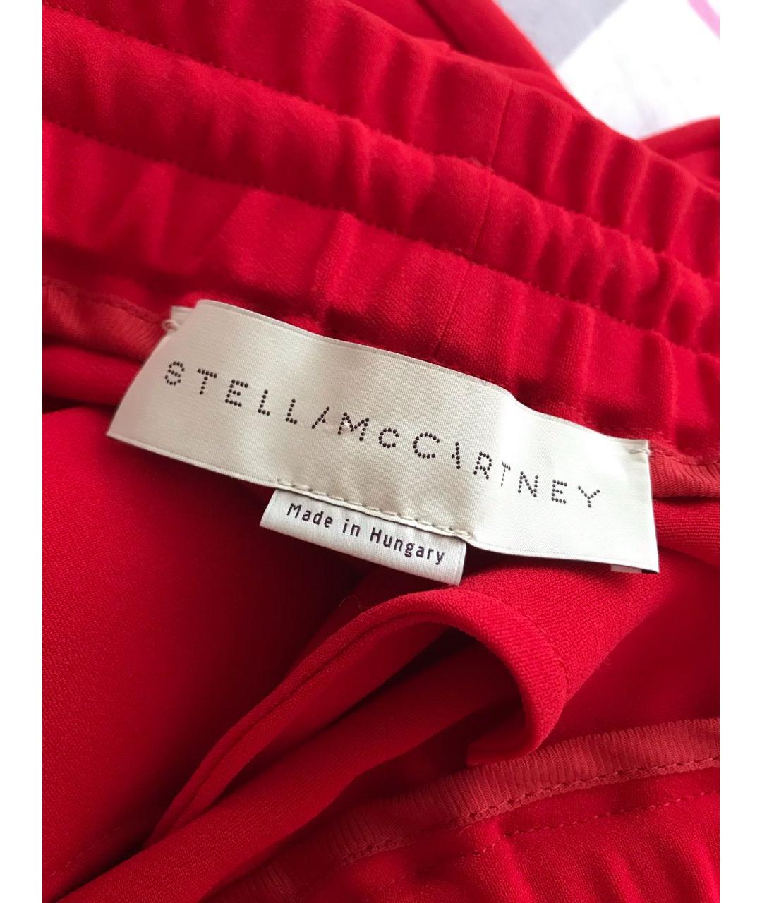 STELLA MCCARTNEY Красные прямые брюки, фото 4