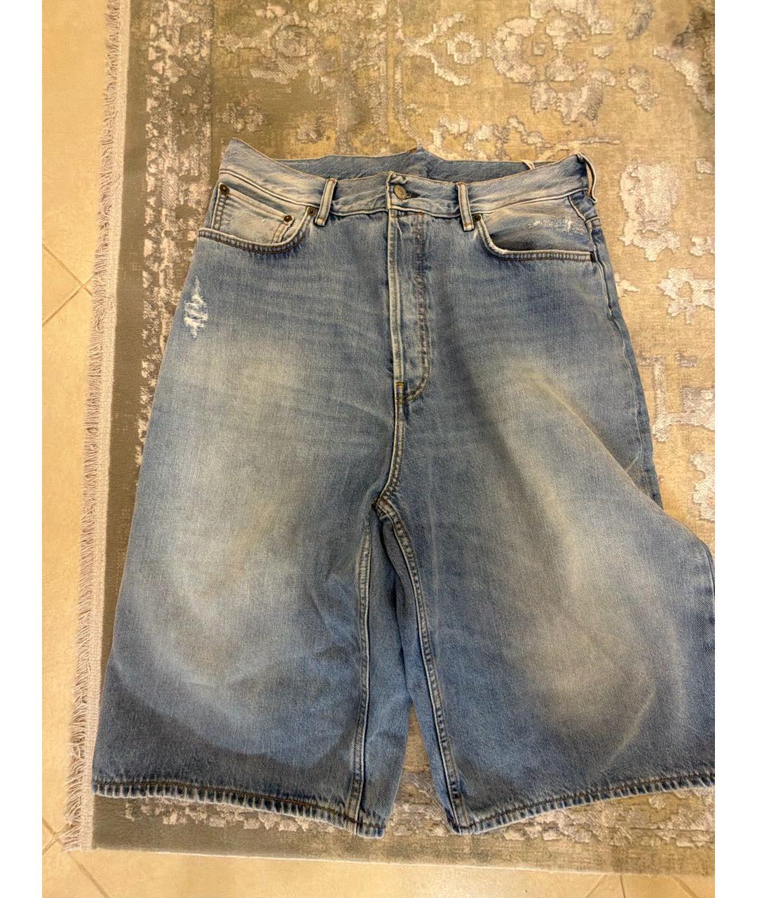 ACNE STUDIOS Голубые деним шорты, фото 8