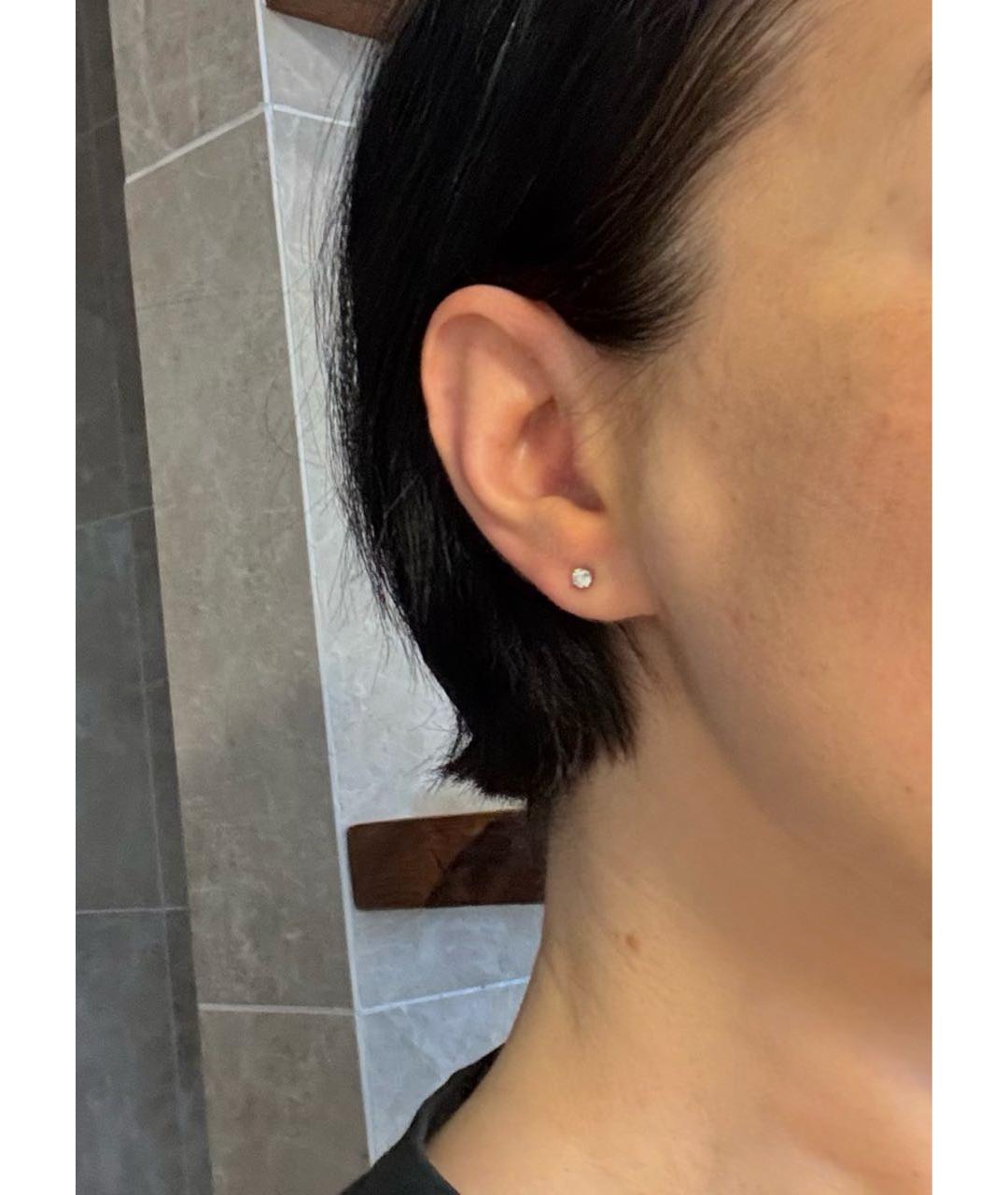 TIFFANY&CO Серебряные платиновые серьги, фото 6
