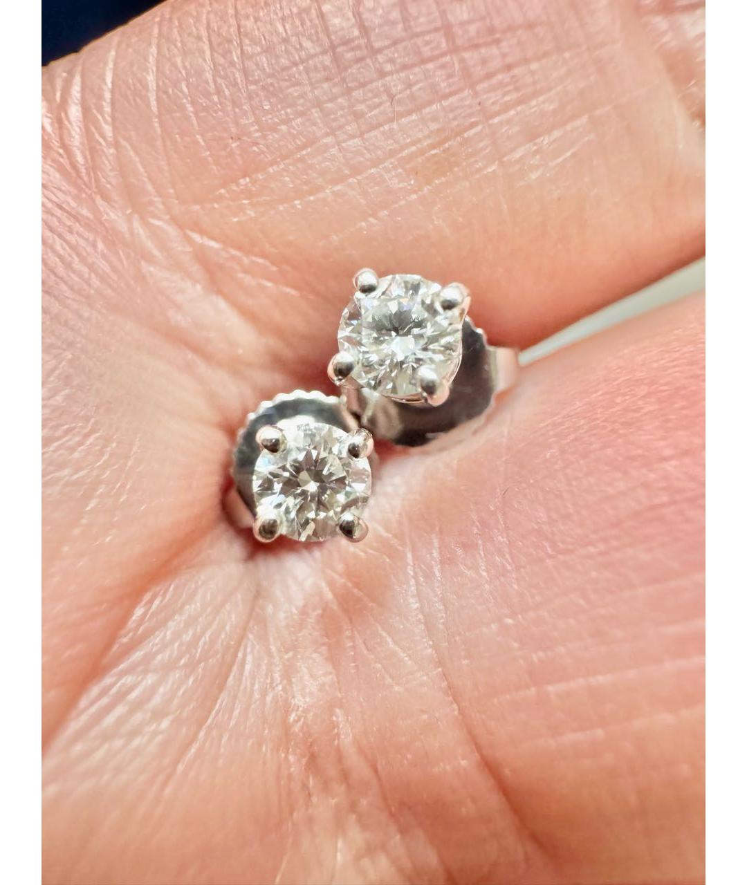 TIFFANY&CO Серебряные платиновые серьги, фото 7