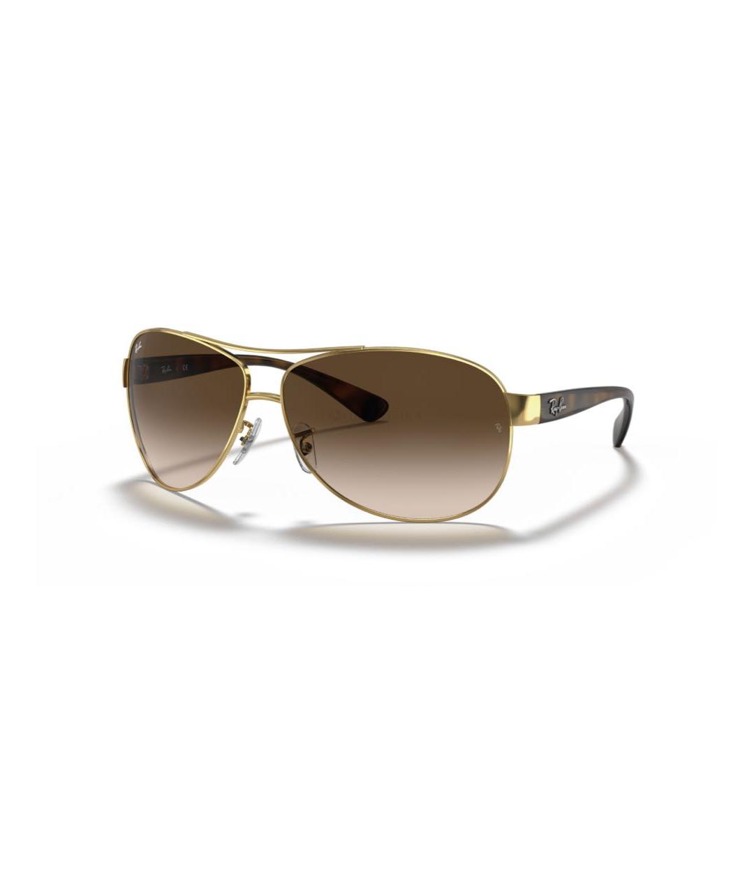 RAY BAN Коричневые пластиковые солнцезащитные очки, фото 8