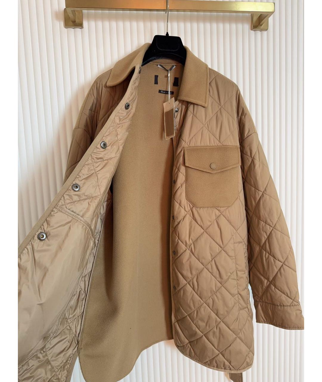 WEEKEND MAX MARA Бежевая шерстяная куртка, фото 3
