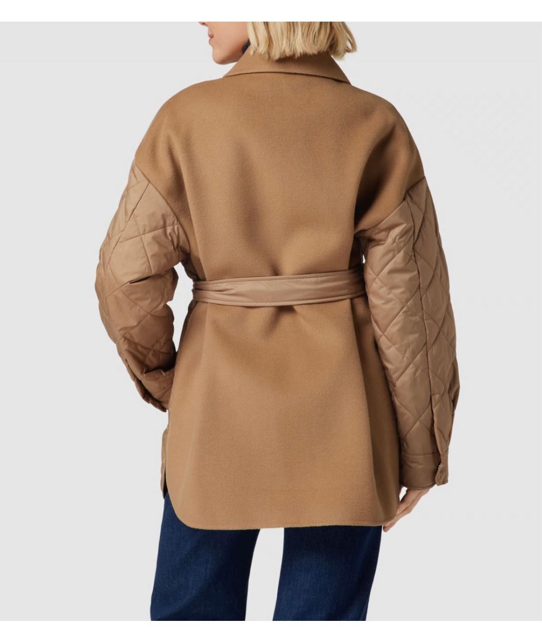 WEEKEND MAX MARA Бежевая шерстяная куртка, фото 8