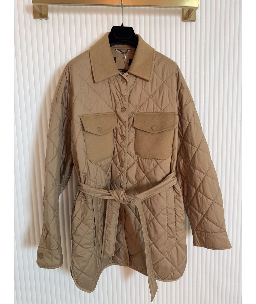 WEEKEND MAX MARA Бежевая шерстяная куртка, фото 7