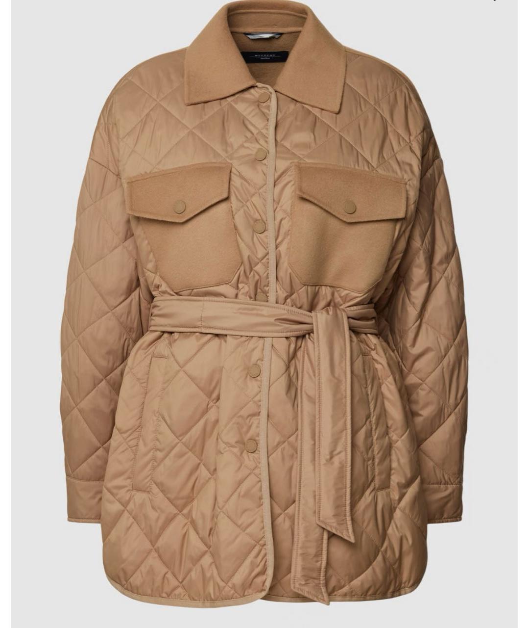 WEEKEND MAX MARA Бежевая шерстяная куртка, фото 9