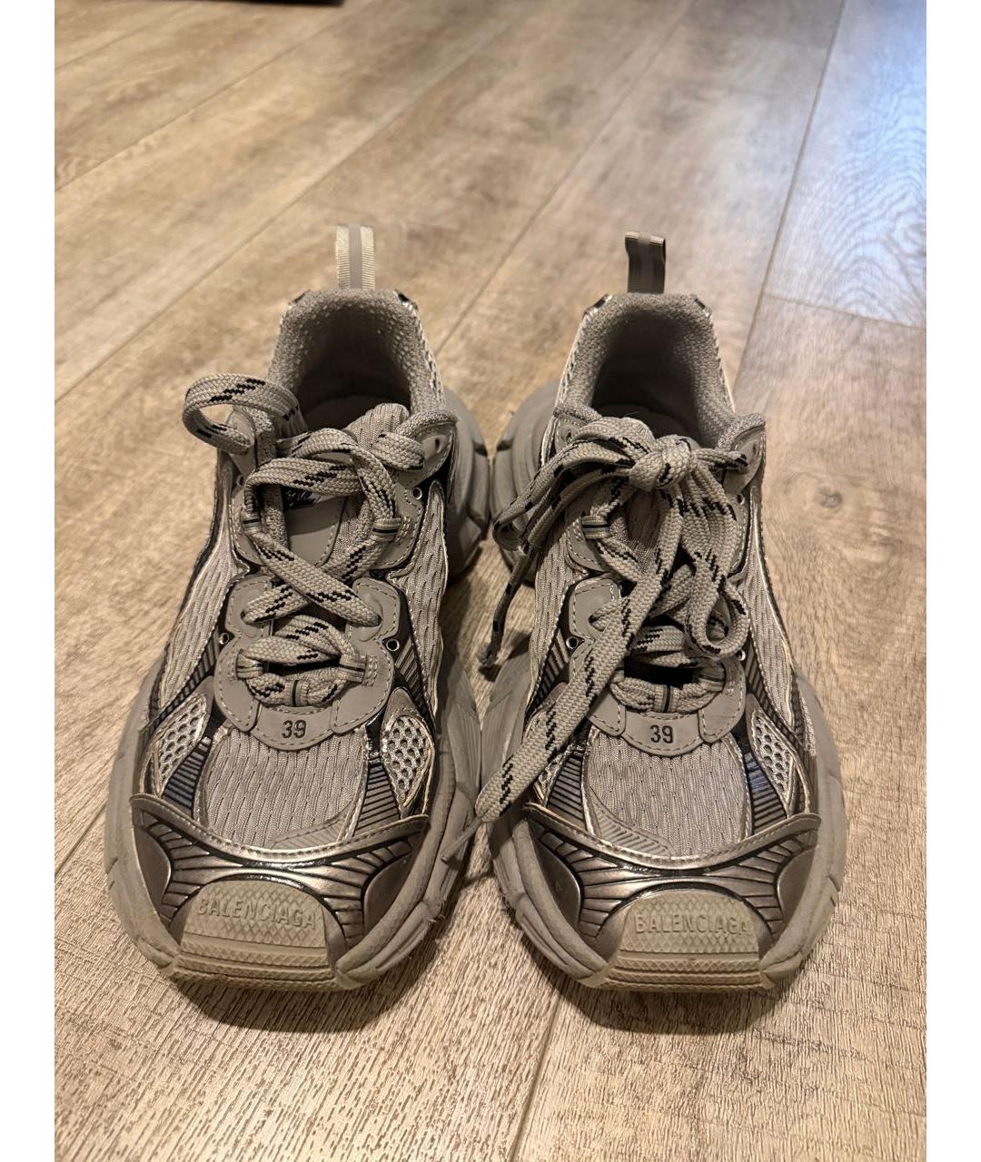 BALENCIAGA Серые кроссовки, фото 2