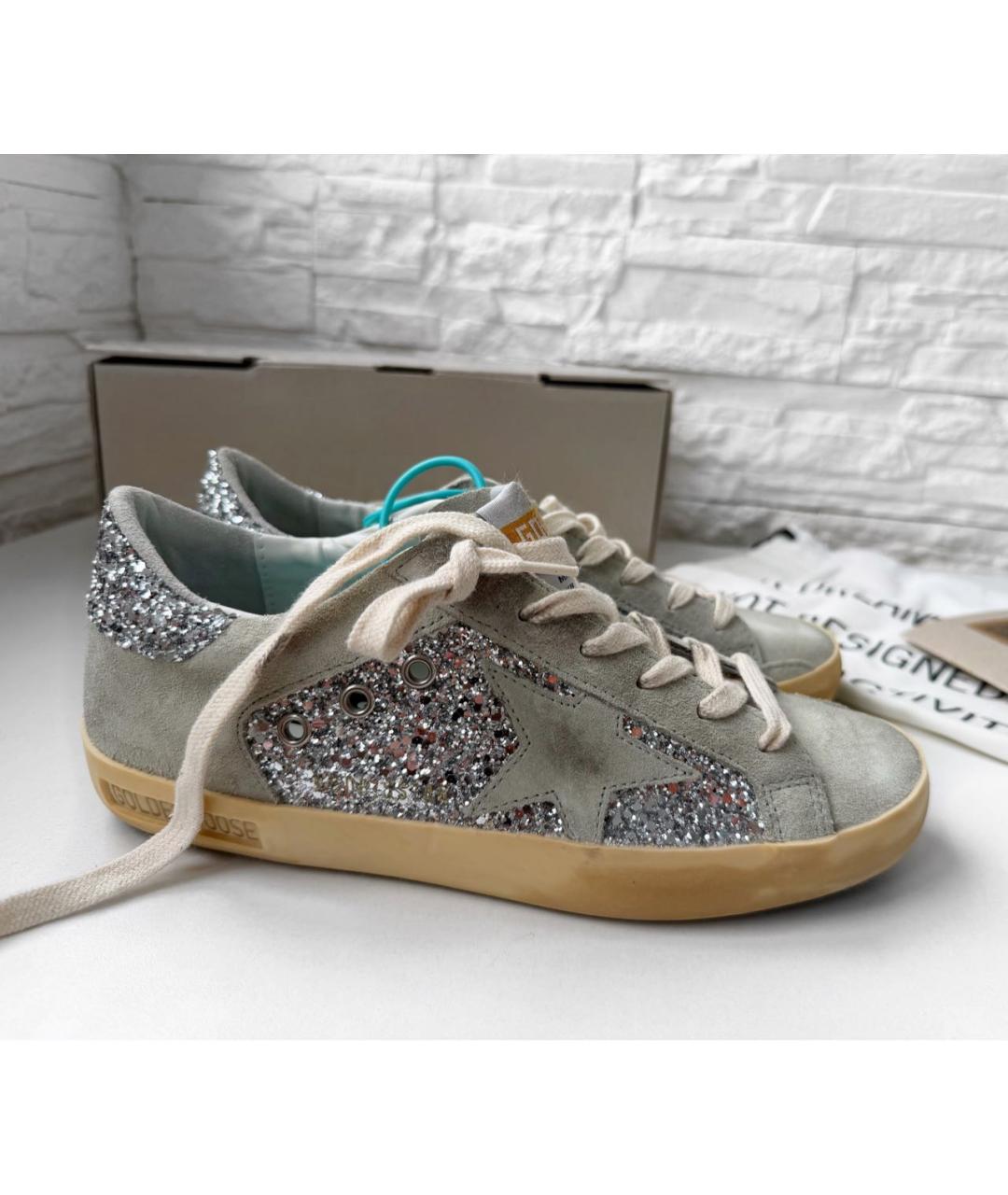 GOLDEN GOOSE Серебряные кеды, фото 7