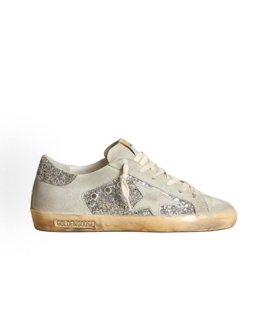 GOLDEN GOOSE Серебряные кеды, фото 8