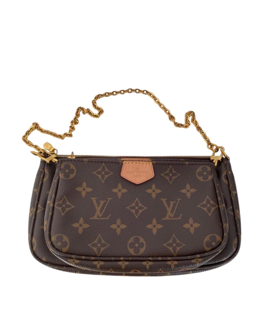 LOUIS VUITTON Коричневая канва сумка через плечо, фото 1