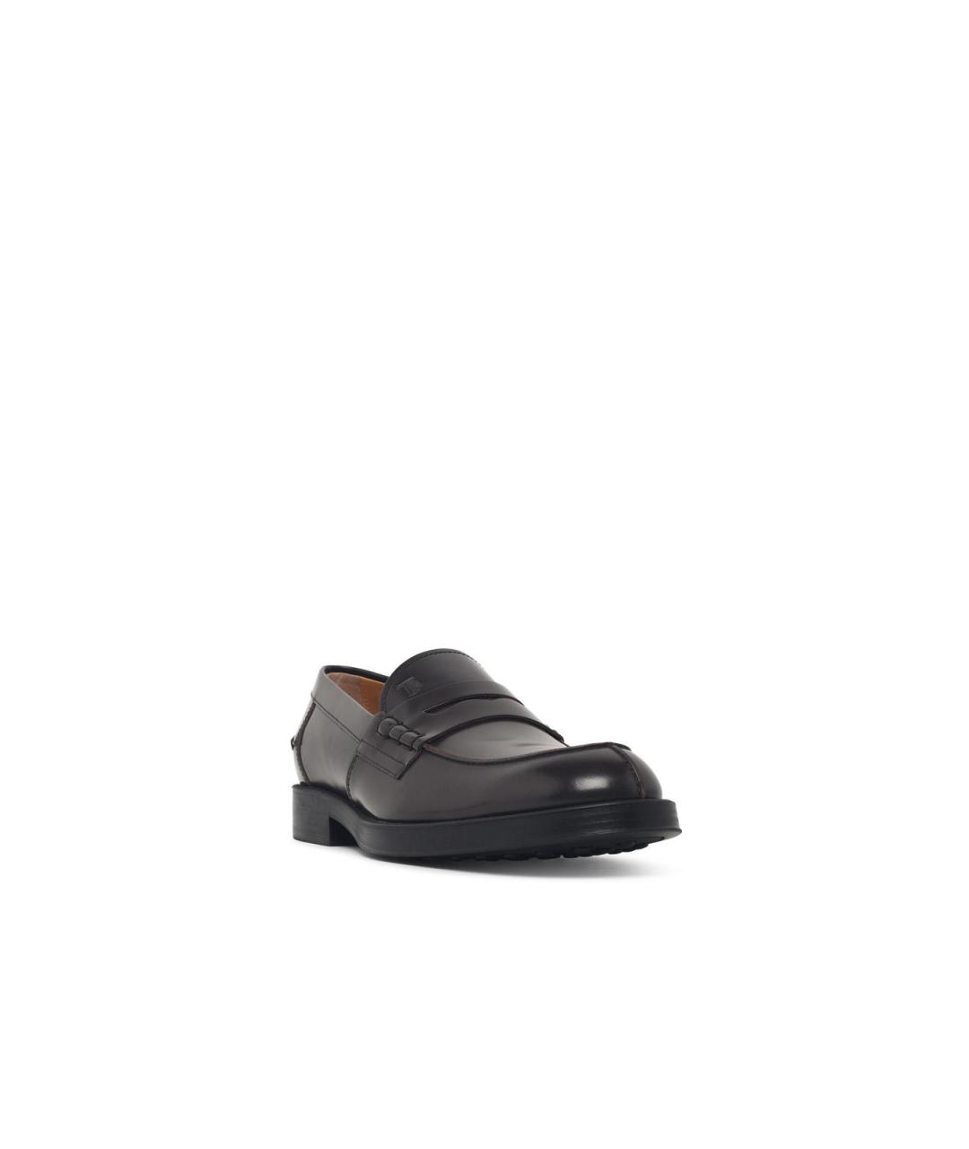 TOD'S Коричневые кожаные лоферы, фото 2