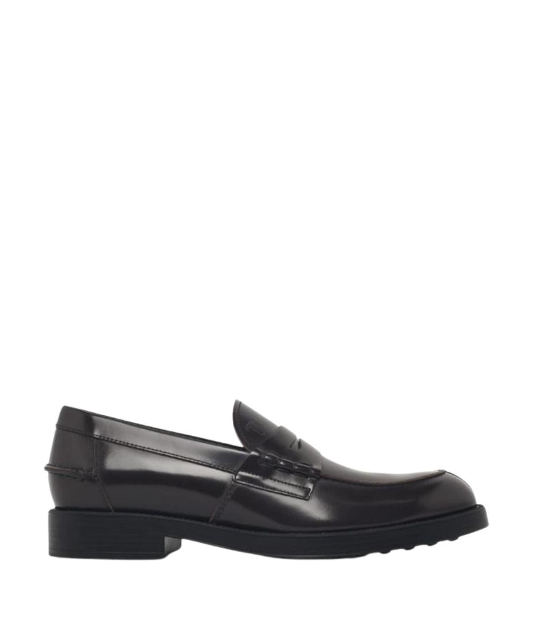 TOD'S Коричневые кожаные лоферы, фото 1