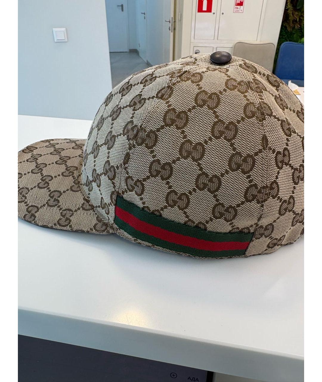 GUCCI Бежевая кепка/бейсболка, фото 2