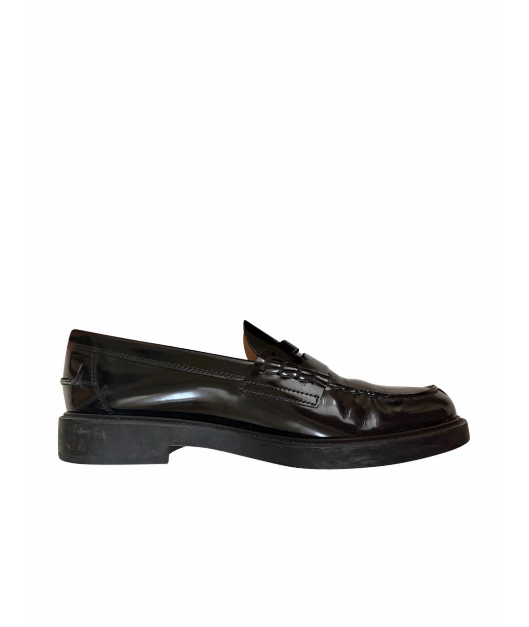 TOD'S Черные лоферы из лакированной кожи, фото 1